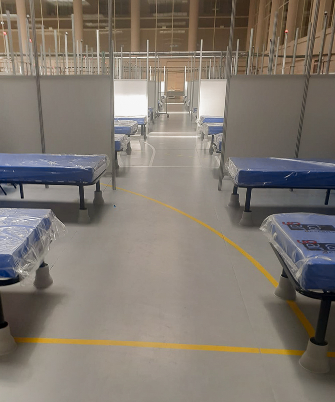 250 camas esperan a ser ocupadas en los próximos días por pacientes contagiados de covid-19